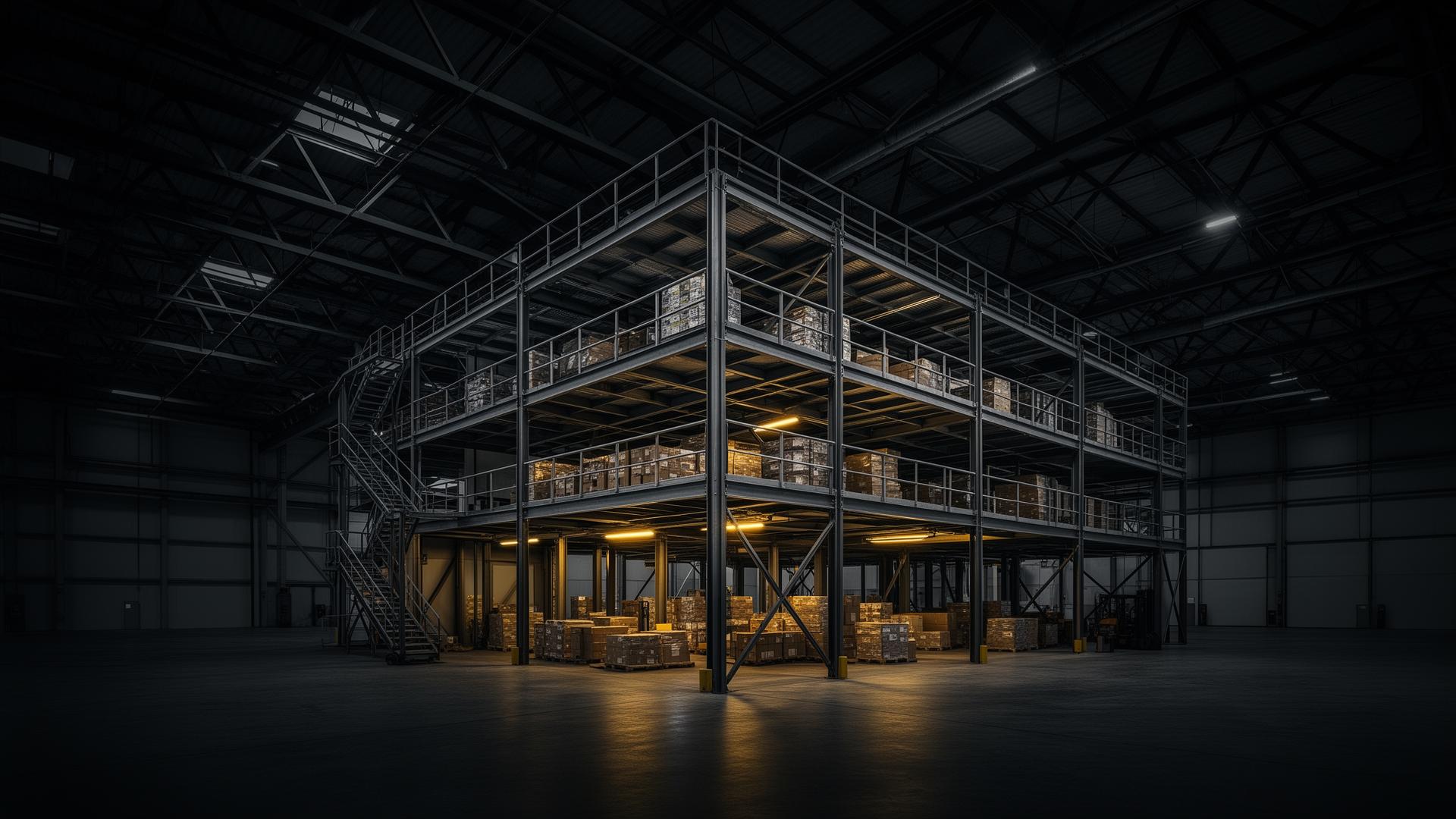 Estrutura metálica industrial